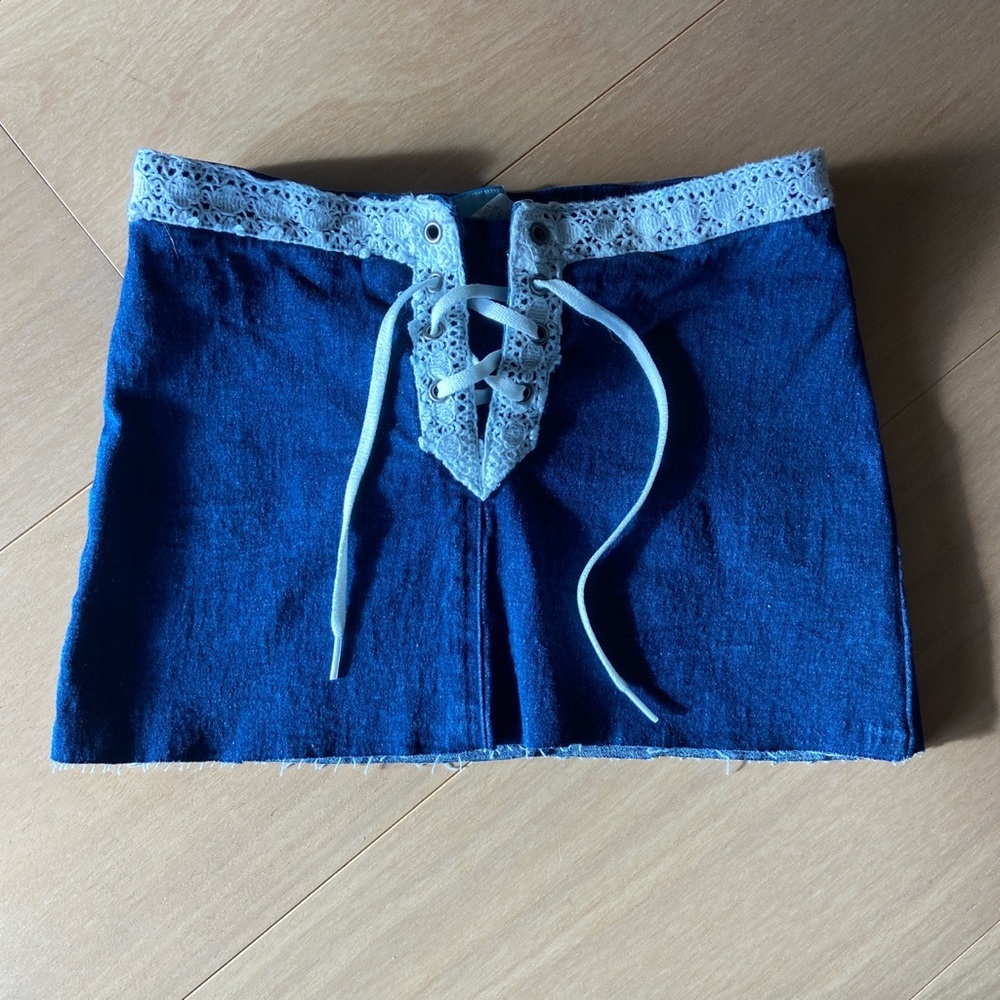 Denim Mini Skirt